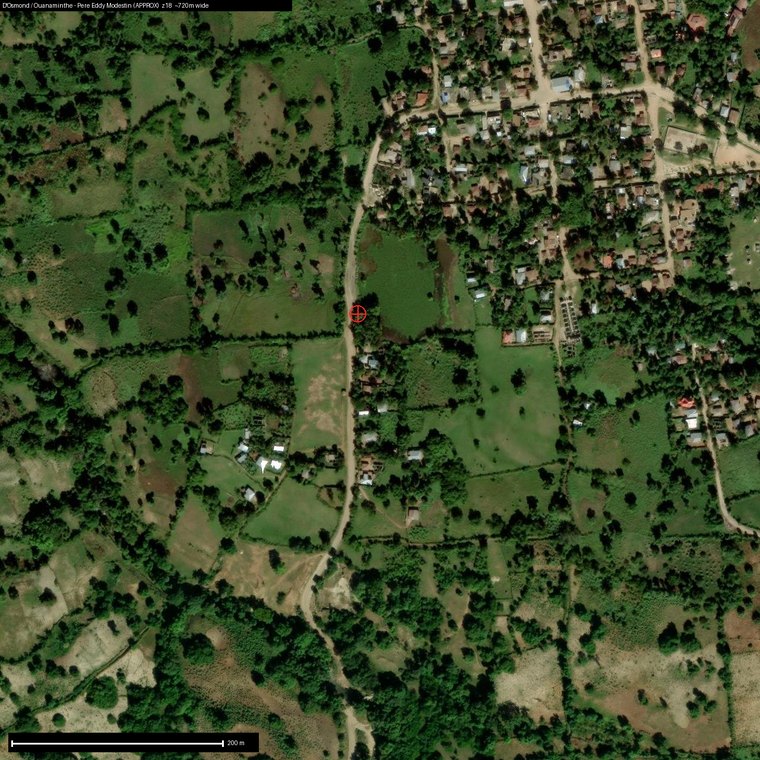 Satellite view of the D'Osmond site near Ouanaminthe