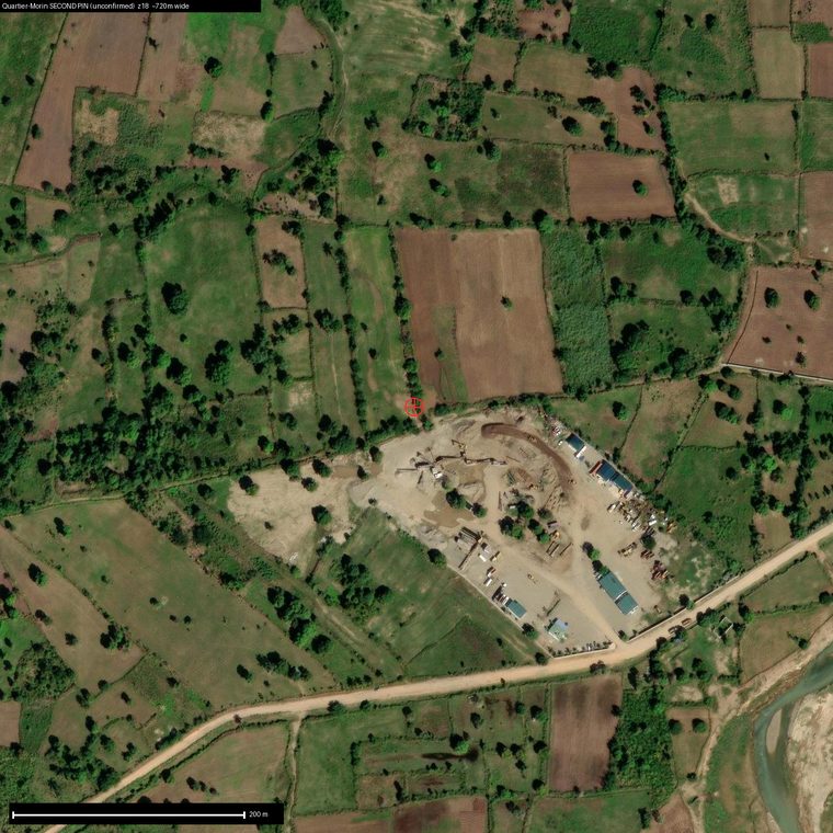 Satellite view of the Quartier-Morin second pin